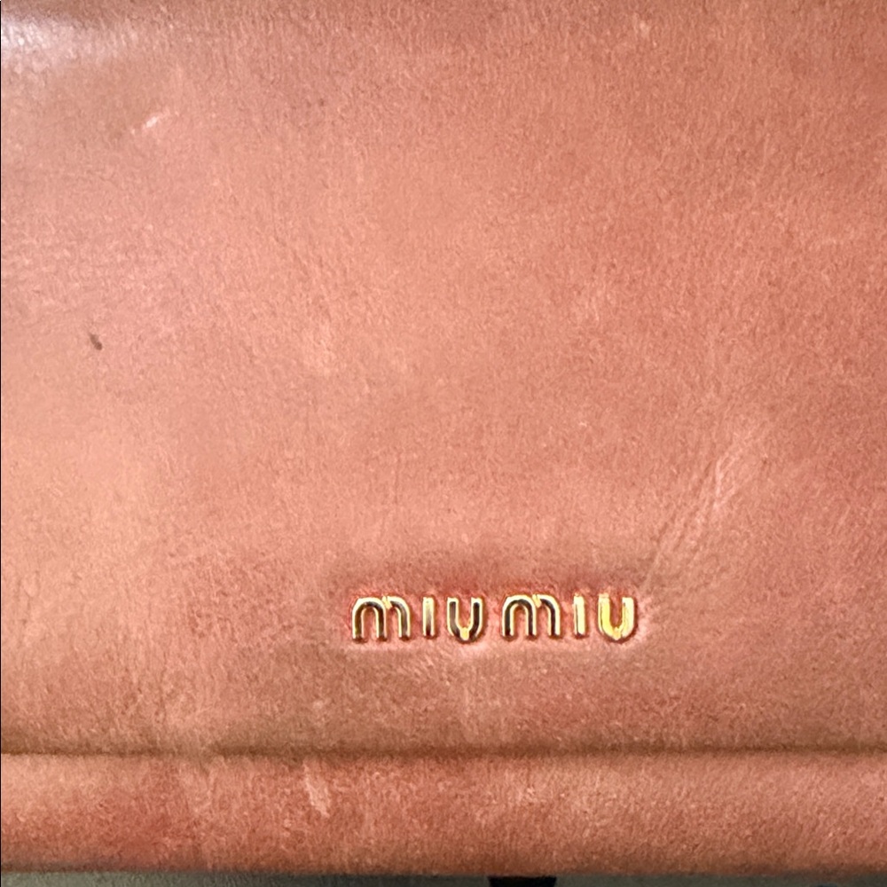 Miu Miu Rose Leather Wallet - Picture 2 of 9